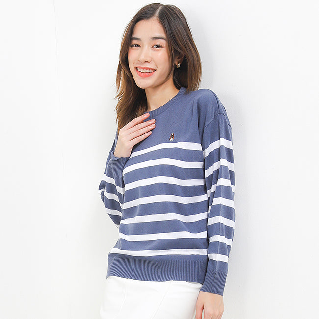 Hush Puppies Pakaian Wanita Sweater Bsc Rua In Blue