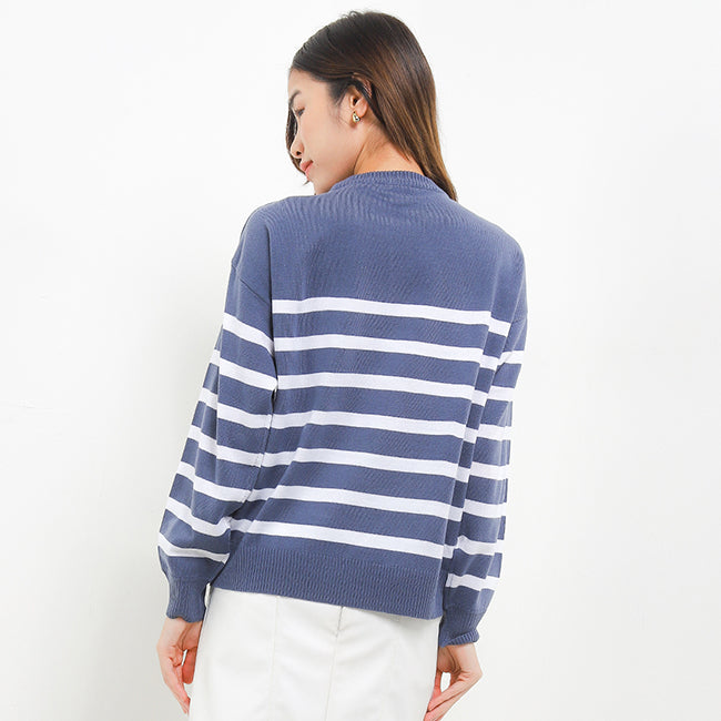 Hush Puppies Pakaian Wanita Sweater Bsc Rua In Blue
