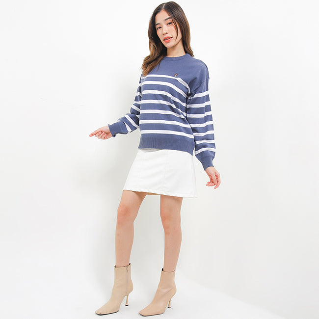 Hush Puppies Pakaian Wanita Sweater Bsc Rua In Blue