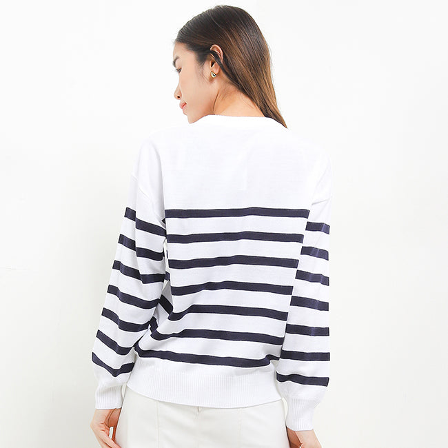 Hush Puppies Pakaian Wanita Sweater Bsc Rua In Navy