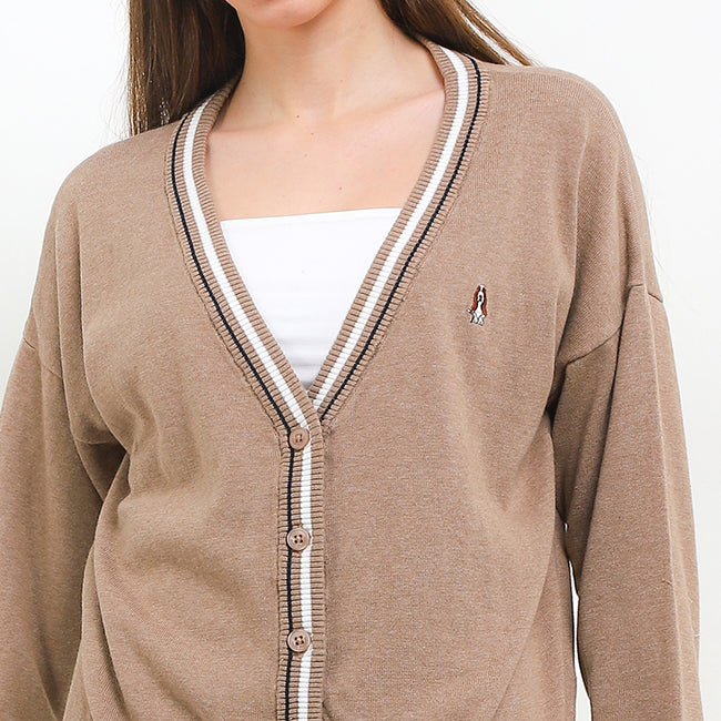 Hush Puppies Pakaian Wanita Cardigan Zonya In Khaki