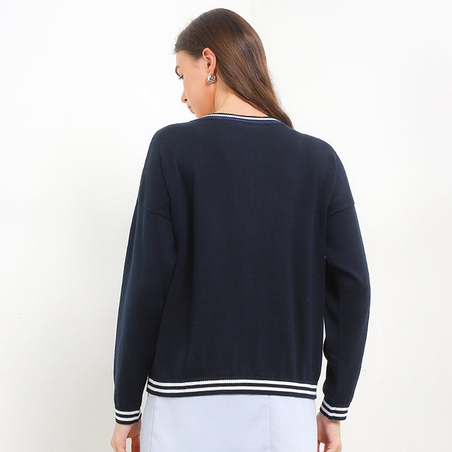 Hush Puppies Pakaian Wanita Cardigan Zonya In Navy