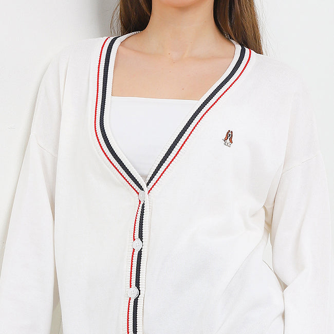 Hush Puppies Pakaian Wanita Cardigan Zonya In Off White