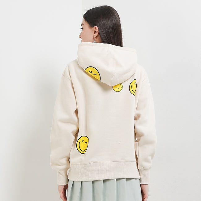 Hush Puppies Women Be Kind X Smileyworld Hoodie In Cream