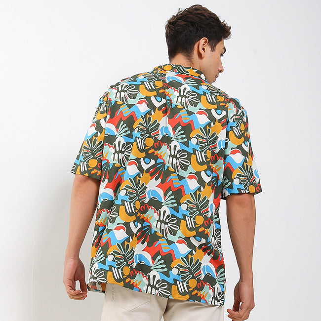 Hush Puppies Pakaian Kemeja Pria Sotcha In Olive