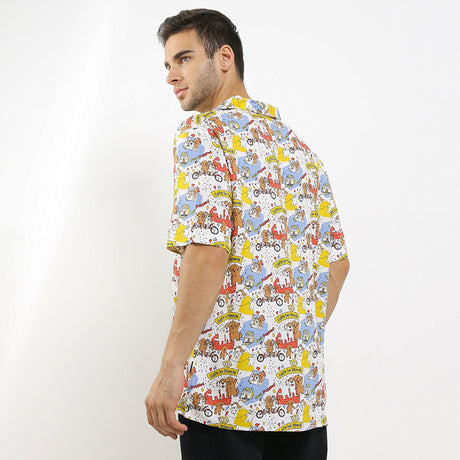 Hush Puppies Pakaian Kemeja Pria Amici In White