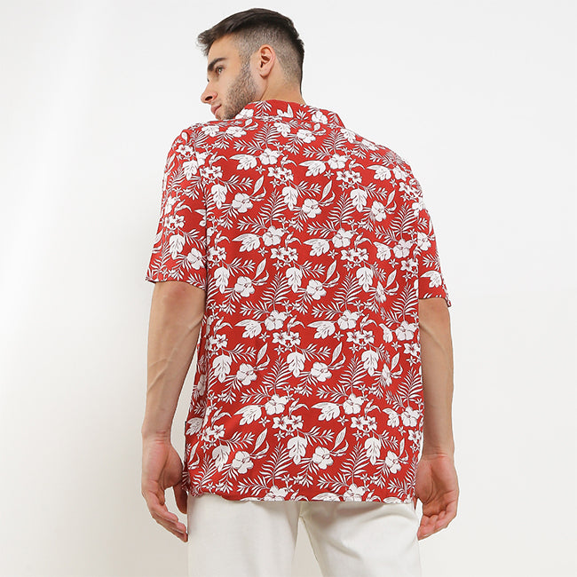 Hush Puppies Pakaian Kemeja Pria Blume In Red