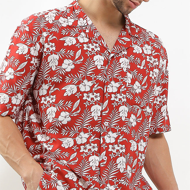 Hush Puppies Pakaian Kemeja Pria Blume In Red