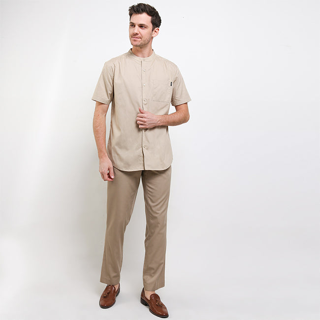 Hush Puppies Pakaian Shirt Pria Prairie In Khaki