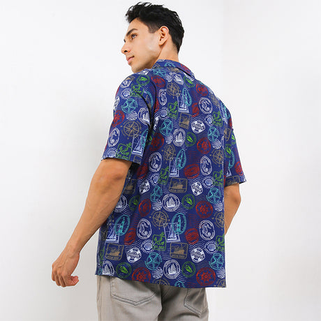 Hush Puppies Pakaian Pria Shirt Valida In Navy