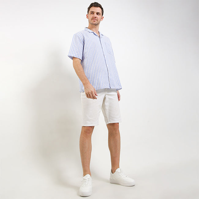 Hush Puppies Pakaian Pria Shirt Sheringham In Blue