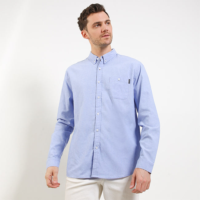 Hush Puppies Pakaian Pria Shirt Nautical Rupert In Light Blue