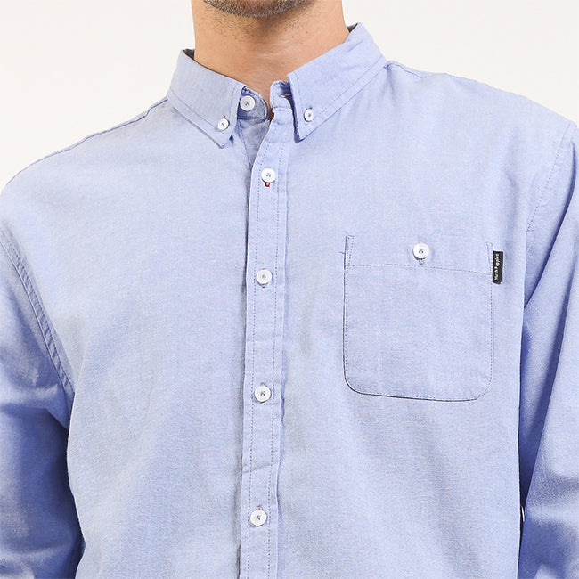 Hush Puppies Pakaian Pria Shirt Nautical Rupert In Light Blue