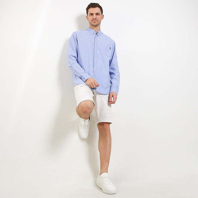 Hush Puppies Pakaian Pria Shirt Nautical Rupert In Light Blue