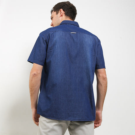 Hush Puppies Pakaian Pria Shirt Dinio In Blue