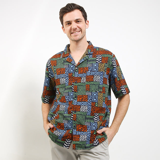 Hush Puppies Pakaian Pria Shirt Genio In Navy