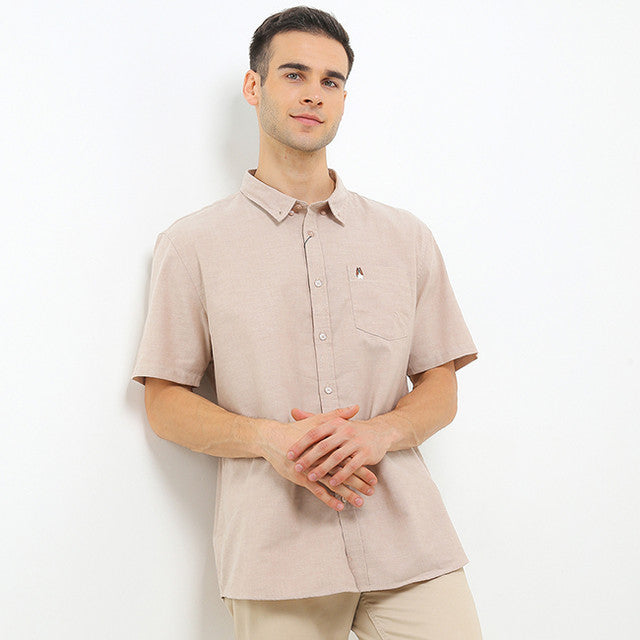 Hush Puppies Pakaian Pria Shirt Bsc Dillion 2 In Khaki