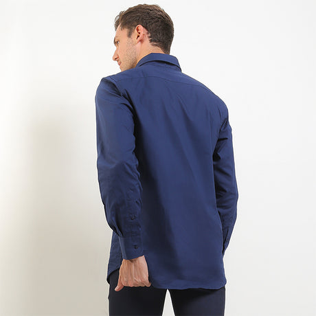 Hush Puppies Pakaian Pria Shirt Padova In Navy