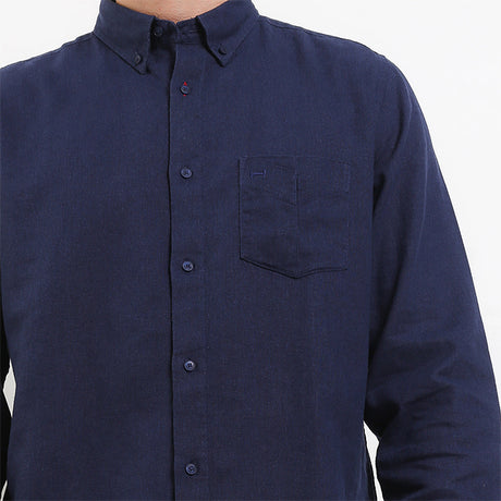 Hush Puppies Pakaian Pria Shirt Orano In Navy