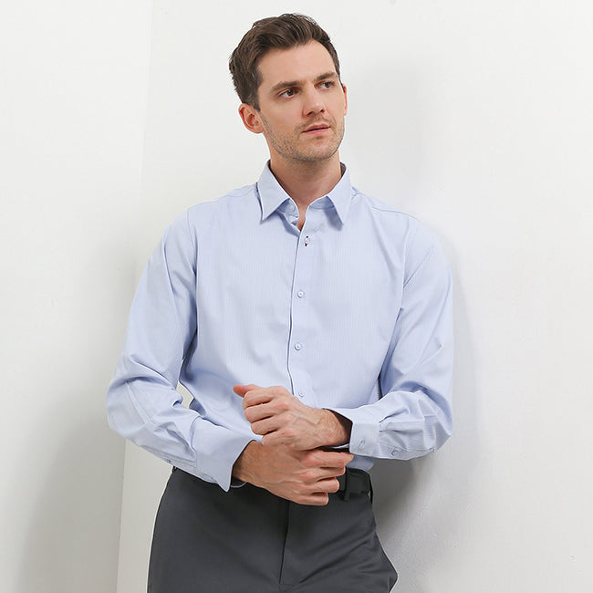 Hush Puppies Pakaian Pria Shirt 955 Weston In Light Blue