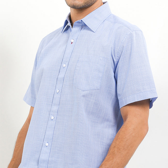 Hush Puppies Pakaian Pria Shirt 955 Franklin In Blue