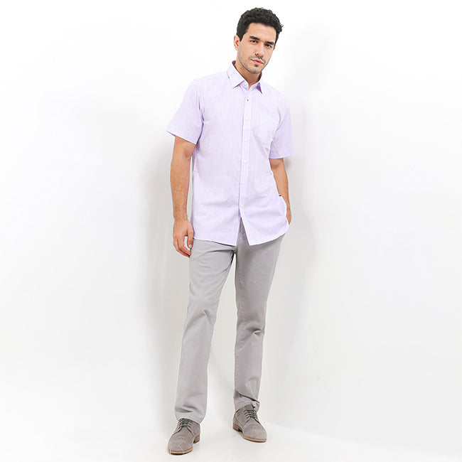 Hush Puppies Pakaian Pria Shirt 955 Franklin In Purple