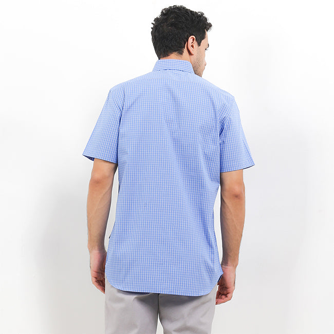 Hush Puppies Pakaian Pria Shirt 955 Chester In Blue