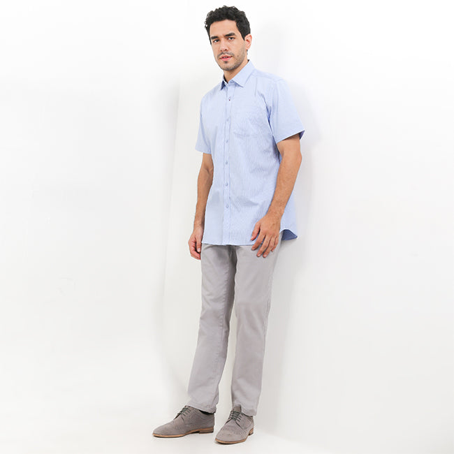 Hush Puppies Pakaian Pria Shirt 955 Chester In Light Blue