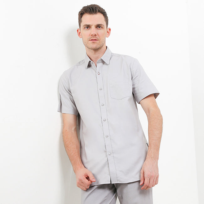 Hush Puppies Pakaian Pria Shirt 955 Reef In Grey