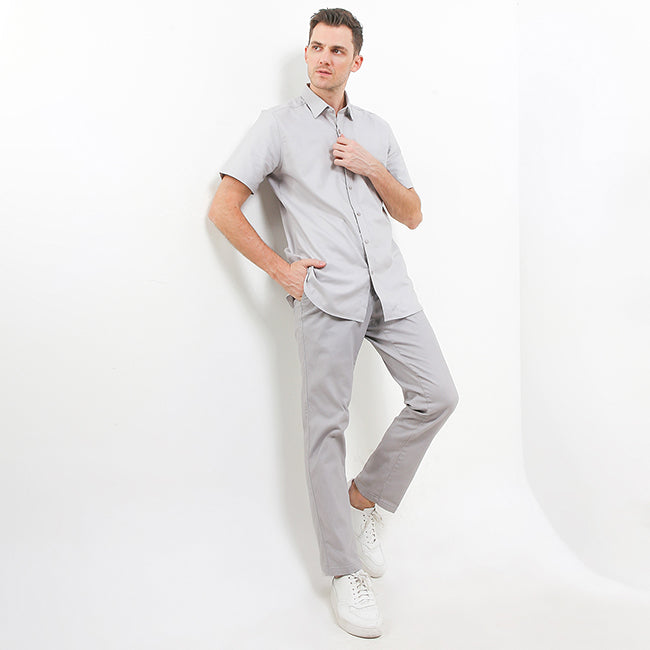 Hush Puppies Pakaian Pria Shirt 955 Reef In Grey