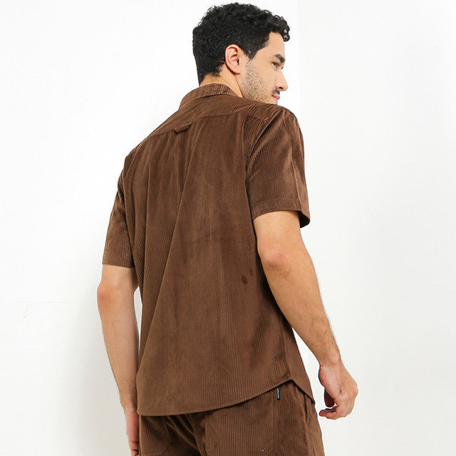 Hush Puppies Pakaian Pria Shirt Tr Jourdy Sss In Brown