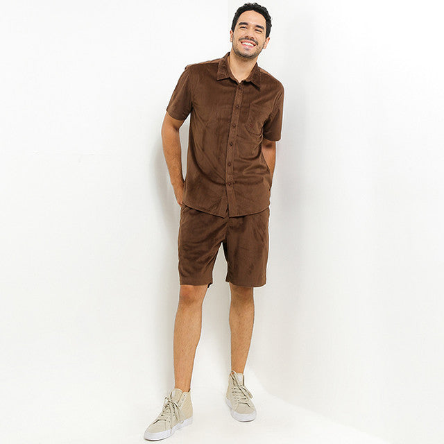 Hush Puppies Pakaian Pria Shirt Tr Jourdy Sss In Brown