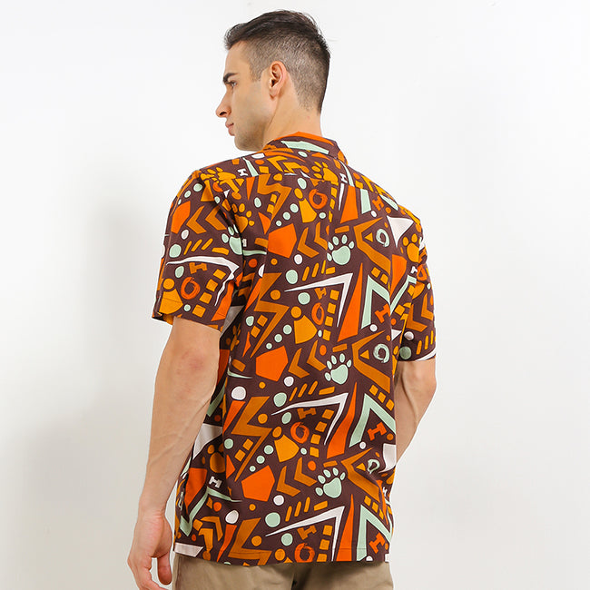 Hush Puppies Pakaian Pria Shirt 90S Hipster In Brown