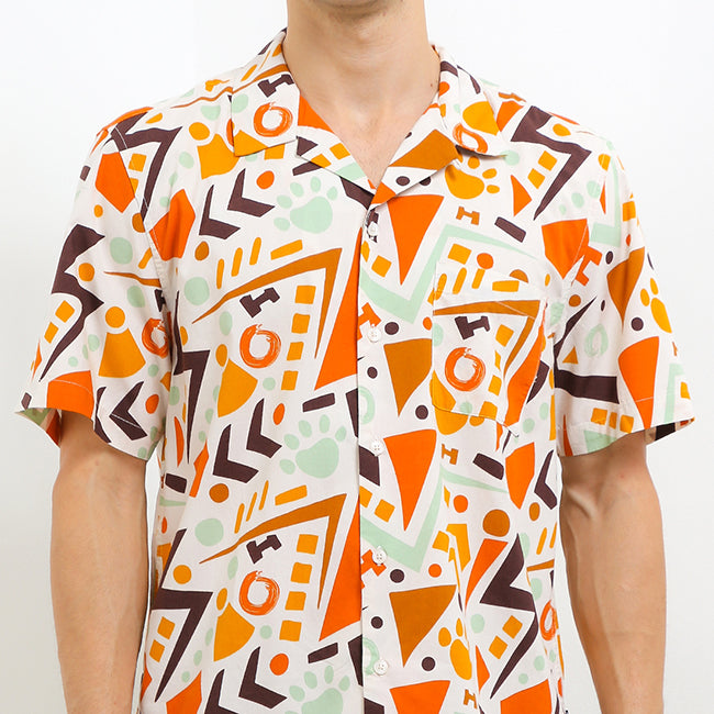 Hush Puppies Pakaian Pria Shirt 90S Hipster In Off White