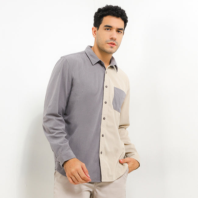 Hush Puppies Pakaian Pria Shirt 90S Baleen In Gray
