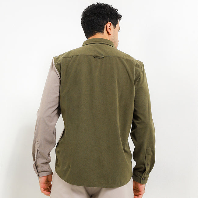 Hush Puppies Pakaian Pria Shirt 90S Baleen In Olive