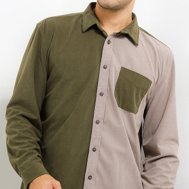 Hush Puppies Pakaian Pria Shirt 90S Baleen In Olive