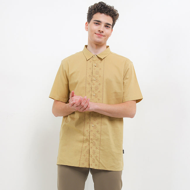 Hush Puppies Pakaian Pria Shirt Nc Kaleef In Khaki