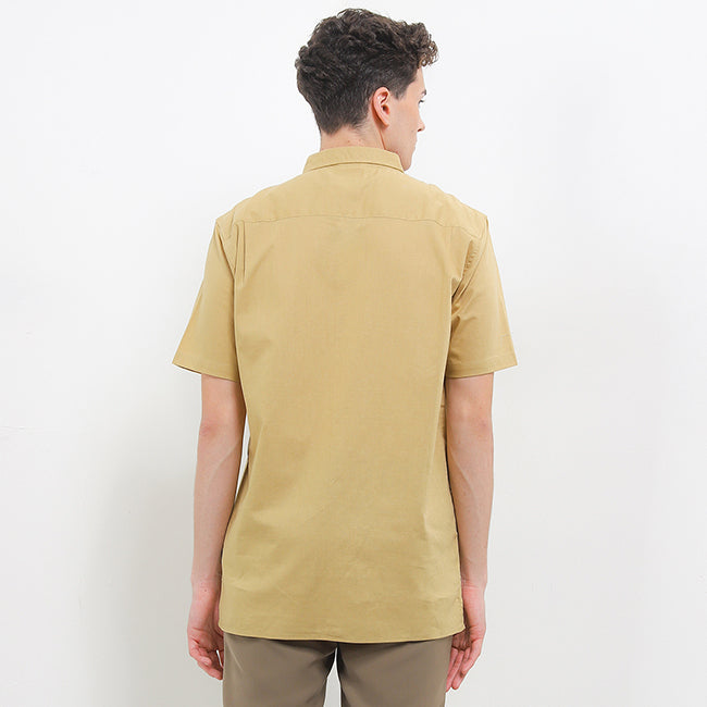 Hush Puppies Pakaian Pria Shirt Nc Kaleef In Khaki