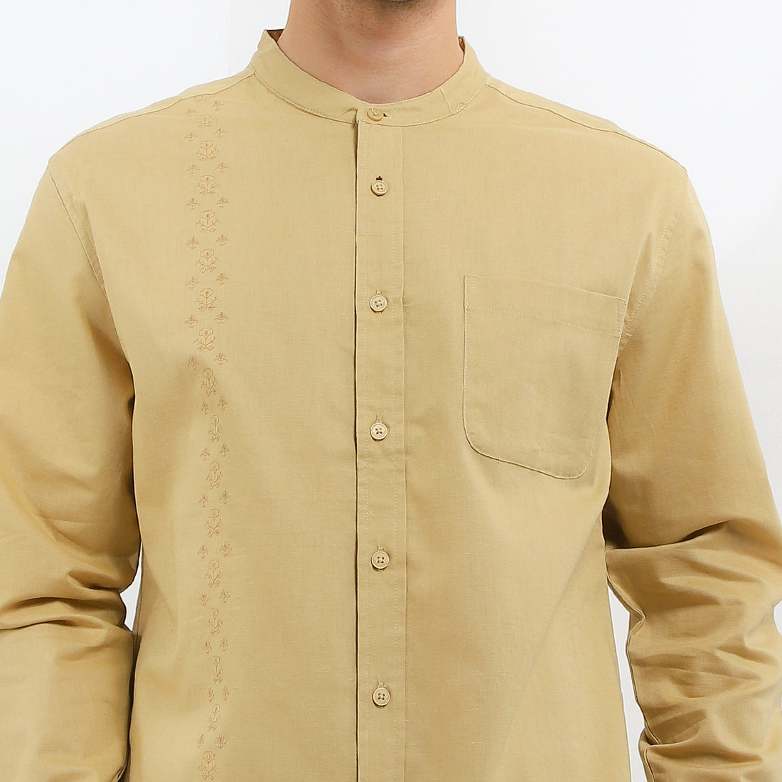 Hush Puppies Pakaian Pria Shirt Nc Rasir In Khaki
