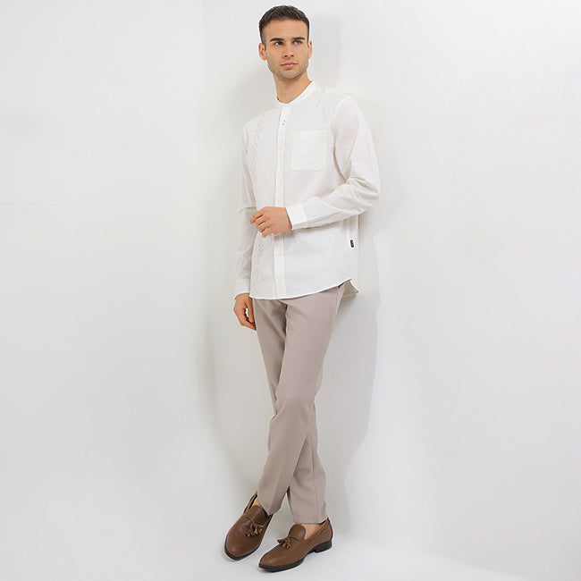 Hush Puppies Pakaian Pria Shirt Nc Rasir In Off White