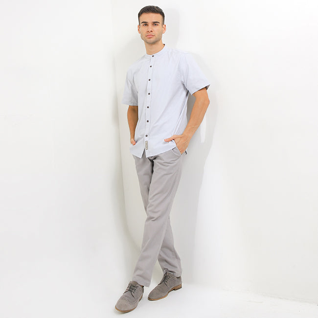 Hush Puppies Pakaian Pria Shirt Slack In Grey