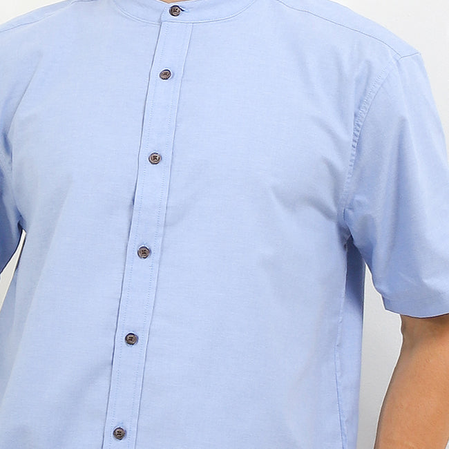 Hush Puppies Pakaian Pria Shirt Slack In Light Blue