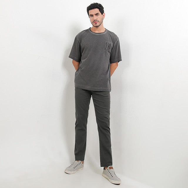 Hush Puppies Pakaian Pria Pants Wonka In Dark Grey