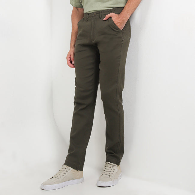 Hush Puppies Pakaian Pria Pants Wonka In Olive
