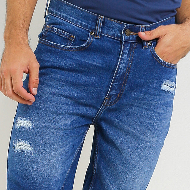 Hush Puppies Pakaian Pria Short Pants Juanjose In Medium Blue