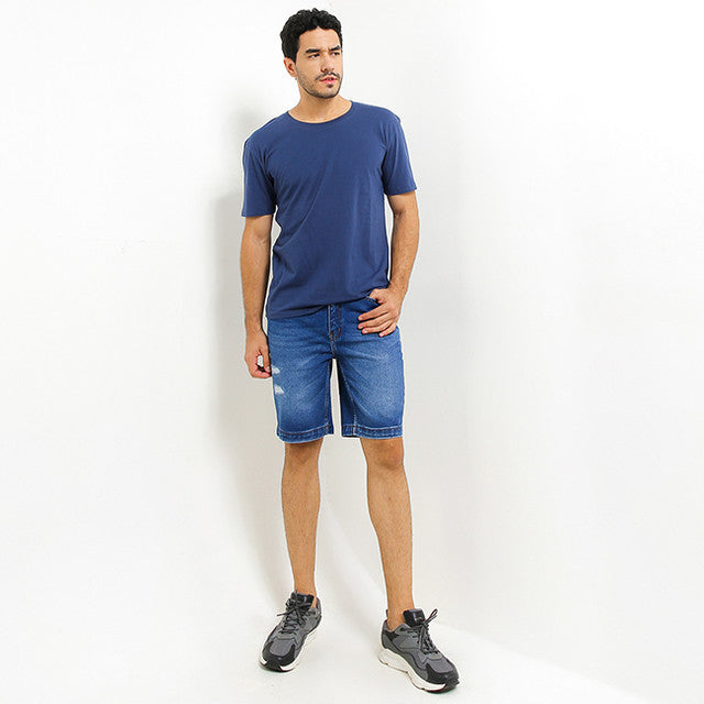 Hush Puppies Pakaian Pria Short Pants Juanjose In Medium Blue