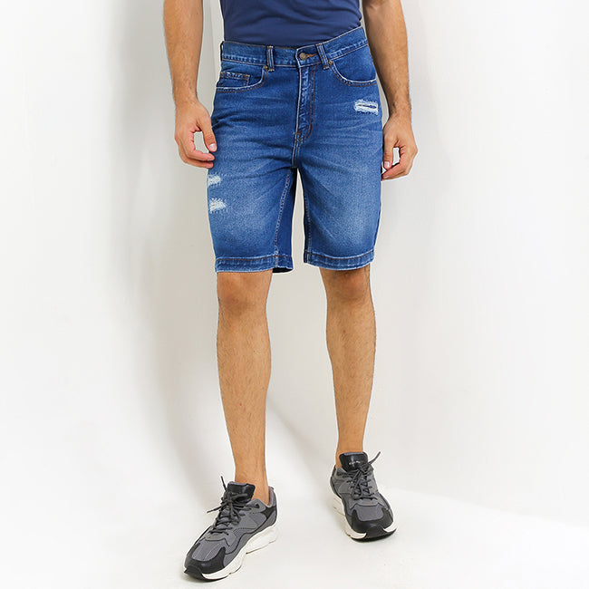 Hush Puppies Pakaian Pria Short Pants Juanjose In Medium Blue