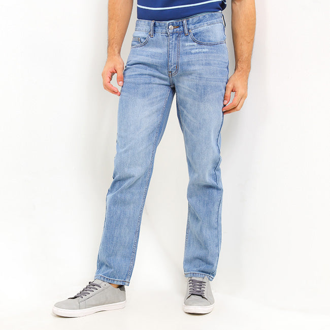 Hush Puppies Pakaian Pria Denim Thiago In Medium Blue