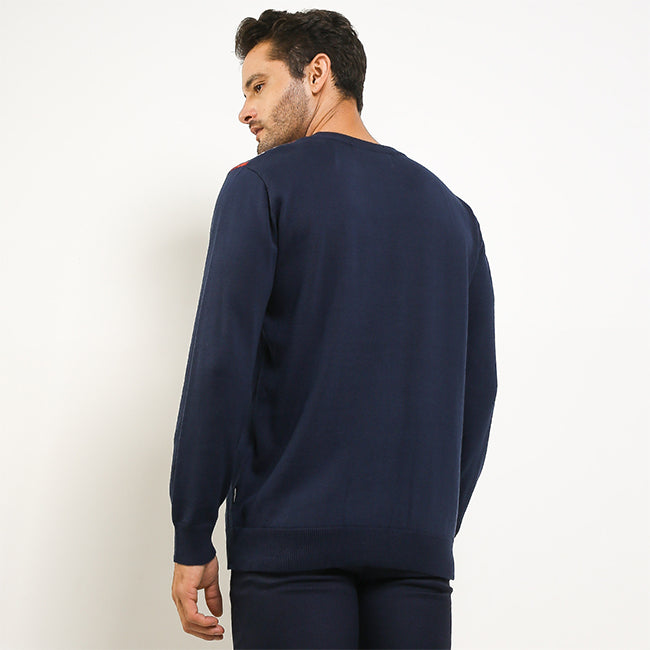 Hush Puppies Pakaian Pullover Pria Dasher In Navy